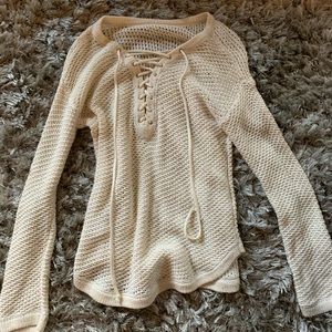 Urban cream knit sweater